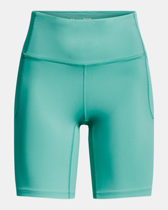 Women's UA Meridian Bike Shorts, Green, pdpMainDesktop image number 4